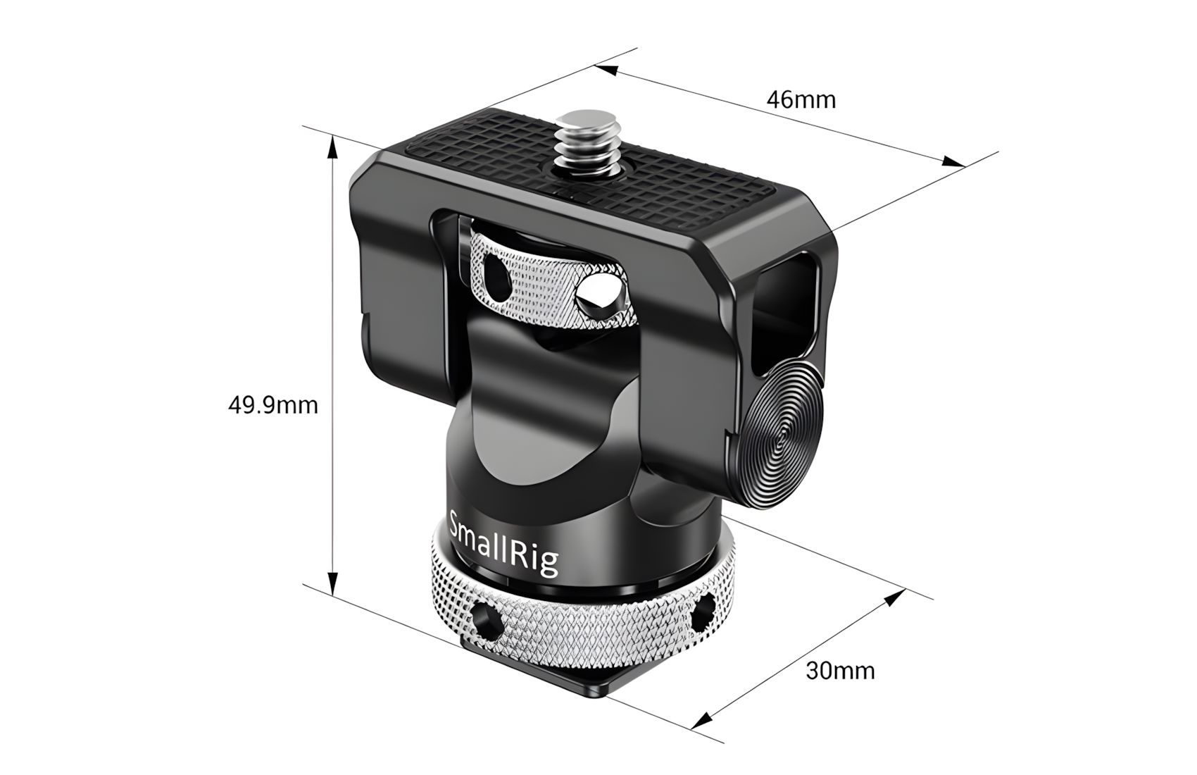 Swivel Tilt Hot Shoe 1.2KG Load