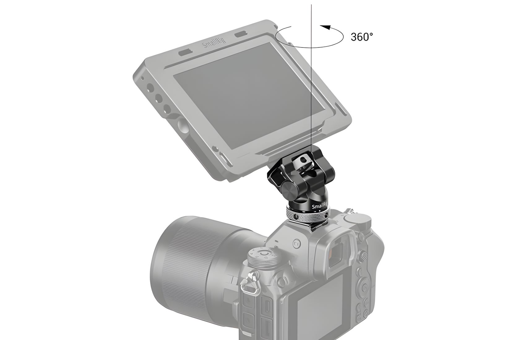 Swivel Tilt Hot Shoe 1.2KG Load