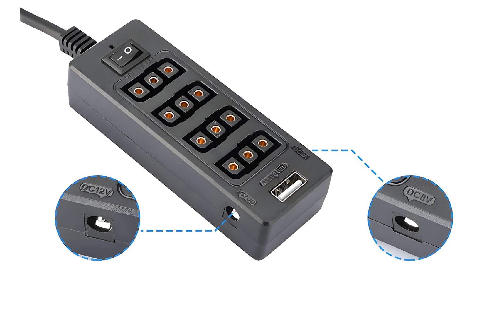 D-TAP w USB/Barrel