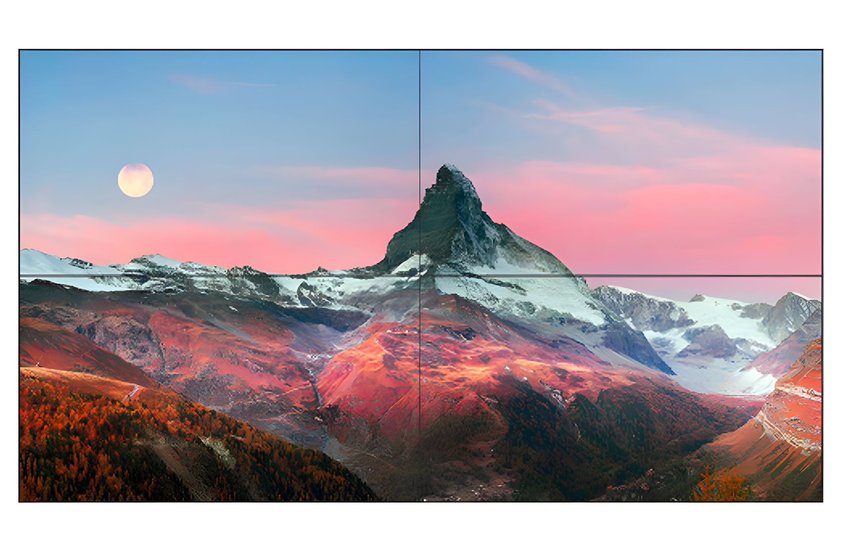 Videowall 3x3 55VF2W 3.6x2m