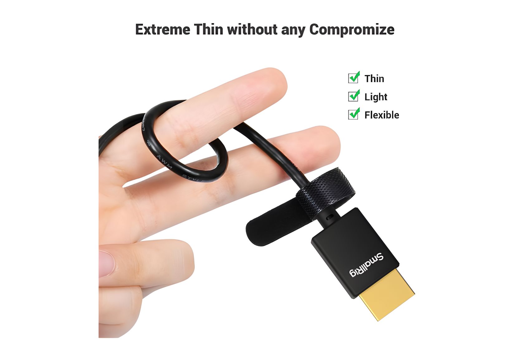 HDMI to HDMI 100cm 4K Slim
