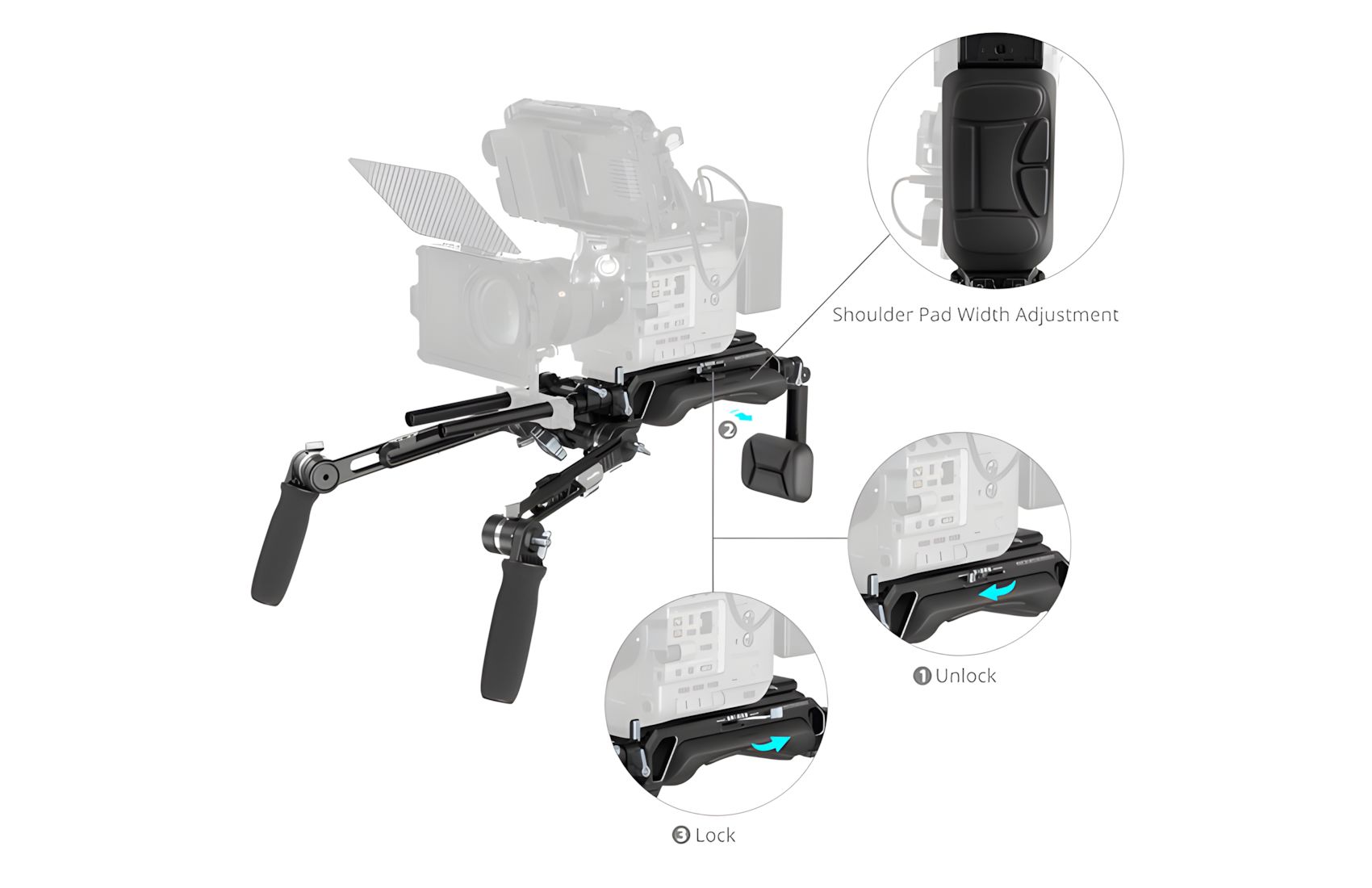HawkLock VCT-14 Shoulder Rig