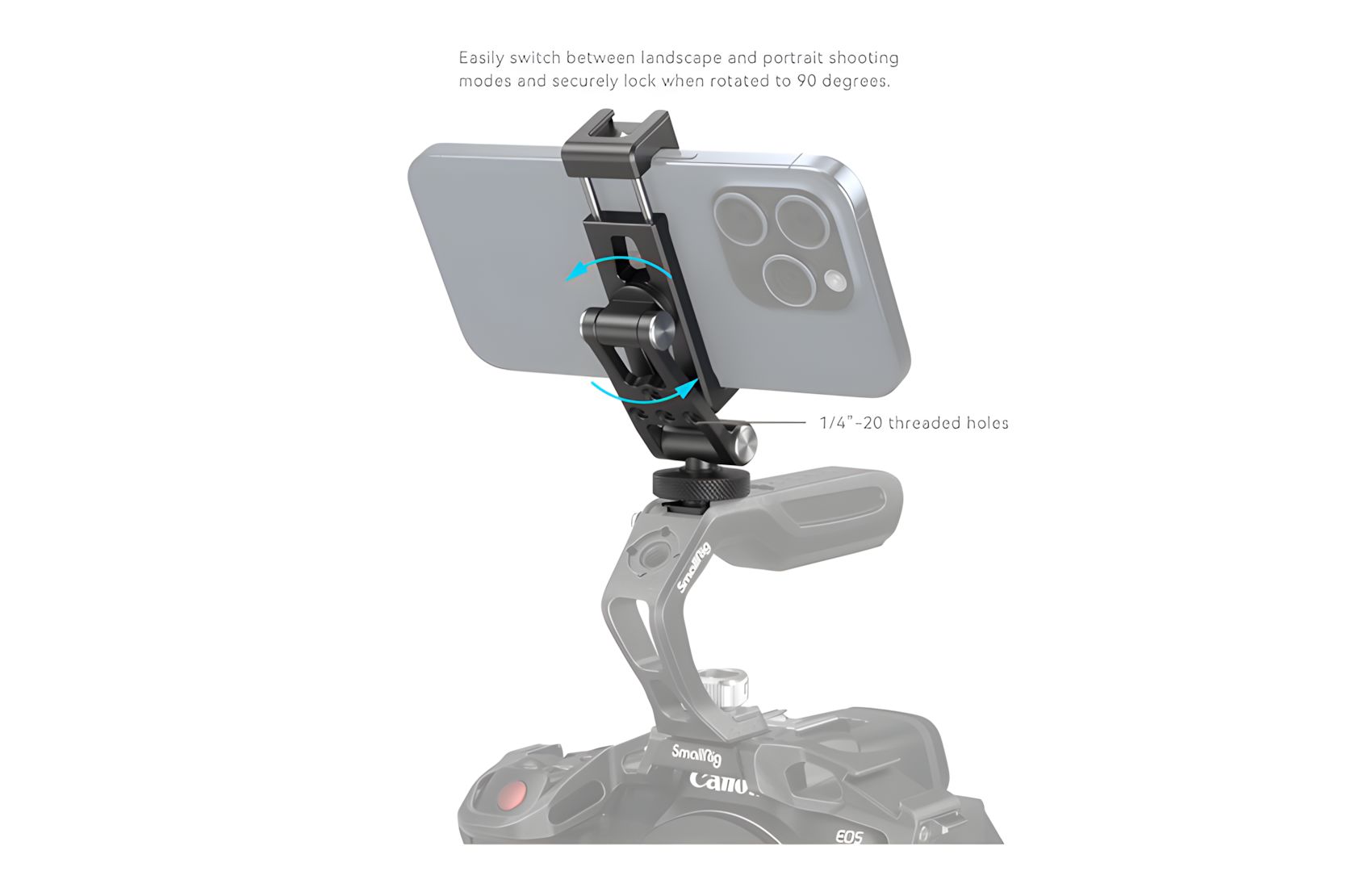 Smartphone Holder w Cold Shoe