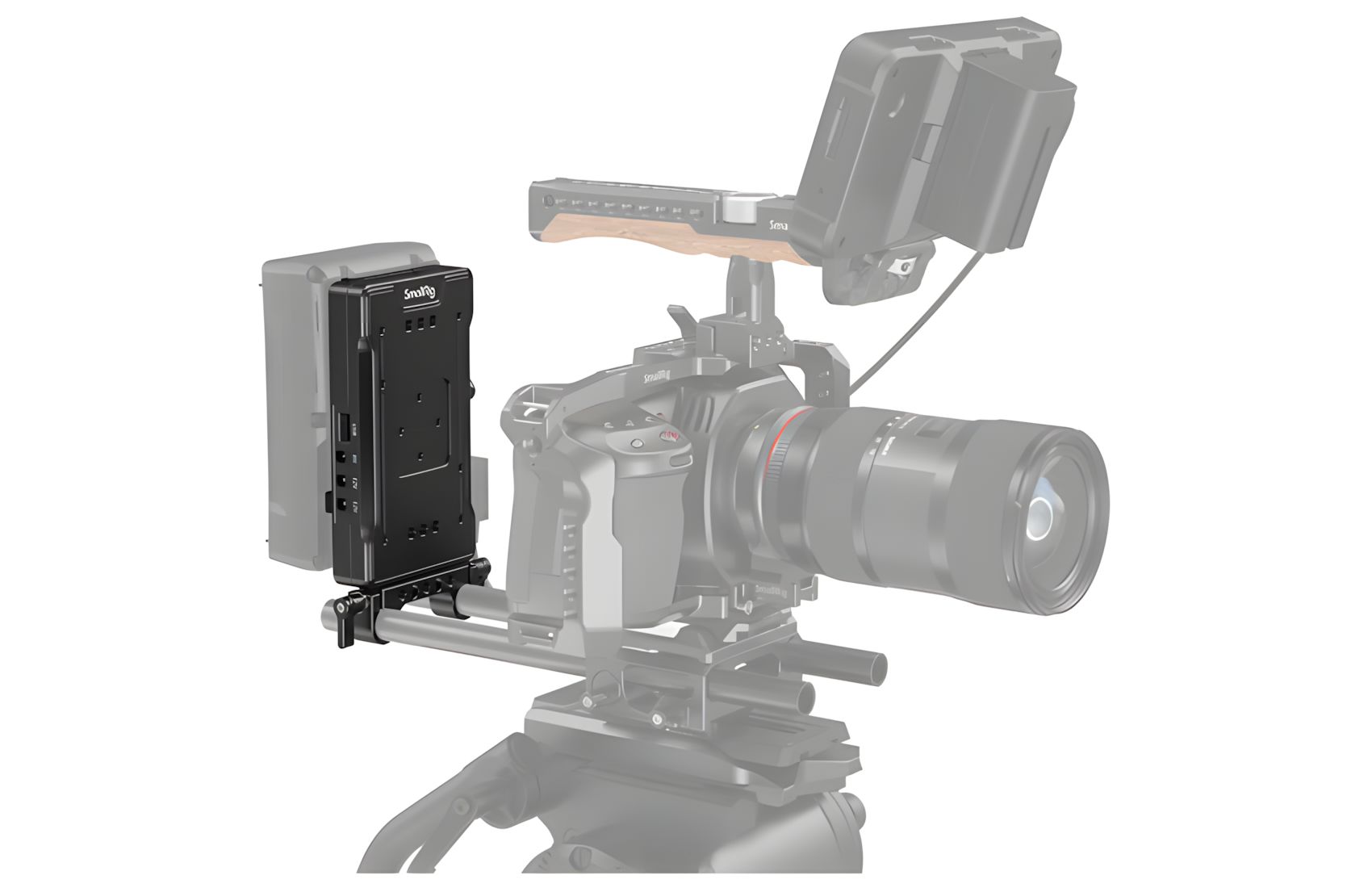 V-Mount Plate w Adjustable Arm