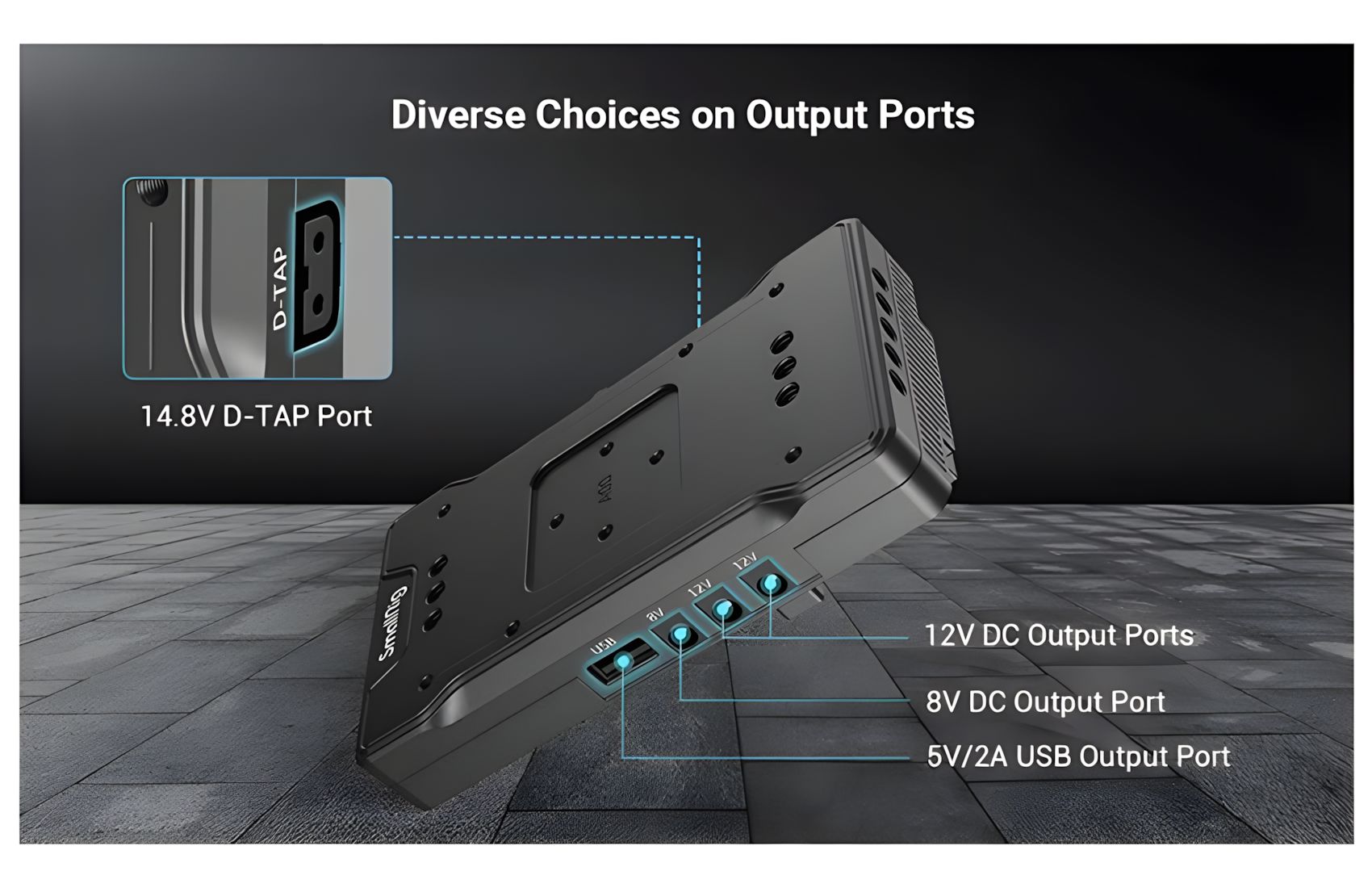 V-Mount Plate w Adjustable Arm