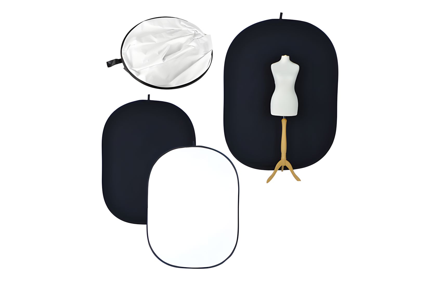 Popup Black-White 1.5x2m